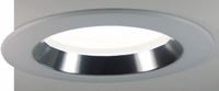 LED Lighting Fixture's LR6 downlight module (above) can be installed in most standard 6-inch recessed incandescent or non-incandescent housings. According to the manufacturer, this converter lamp provides a light output of 650 lumens and has a color rendering index of 92.