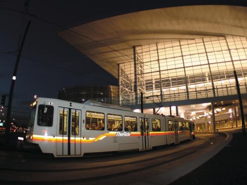 The Light Rail conveniently stops at the Colorado Convention Center.



