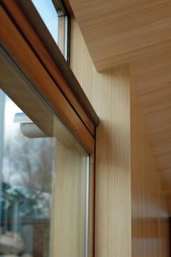 Finish detail of sliding door