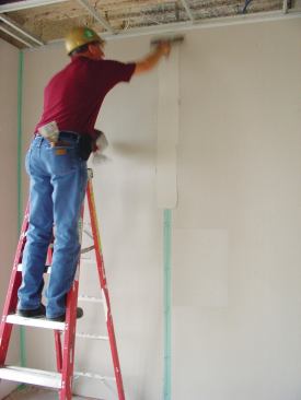 Covering tape with joint compund.