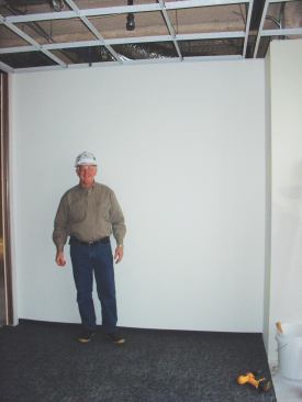 Completed wall installation