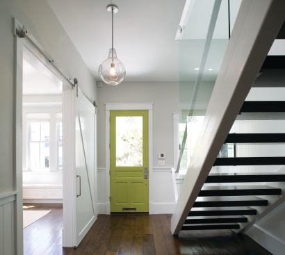 Feldman is a fan of the sliding door hardware for the rustic modern aesthetic. He also likes the function. Flexible enough for a variety of applications, the hardware is available in 6-, 8-, 10-, and 12-foot track lengths and comes in flat black paint, galvanized, and stainless steel. It also can be ordered in a custom finish. Crown Industrial Barn, 650.952.5150; www.crown-industrial.com.