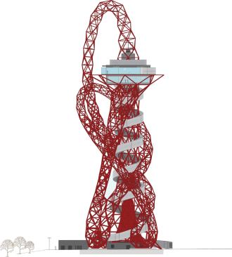 Elevation, in color.