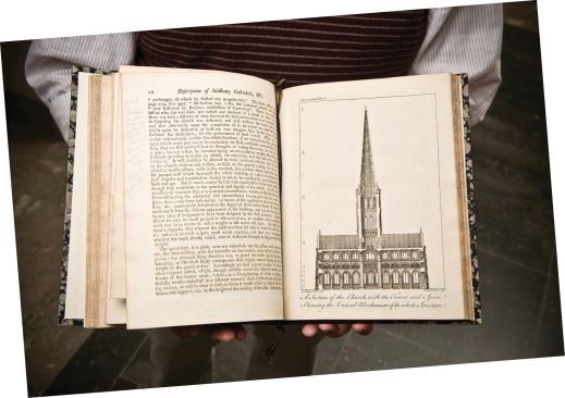 Francis Price, A Description of That Admirable Structure the Cathedral Church of Salisbury (London, 1774).Leo Daly cites this as one of his favorite volumes in the collection. 