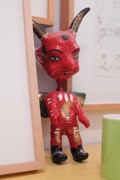 "I like the way artists use form to transcend form," he says. "They’re interested in the spaces between words, how the images become narrative."