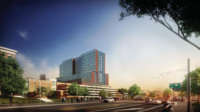 James Cancer Hospital, and Solove Research Institute, and Critical Care TowerColumbus, Ohio



HOK

The hospital expansion, part of the Ohio State University Medical Center, features separate emergency-department entrances for ambulances and walk-in patients as well as a dedicated immediate cancer-care facility for cancer patients.