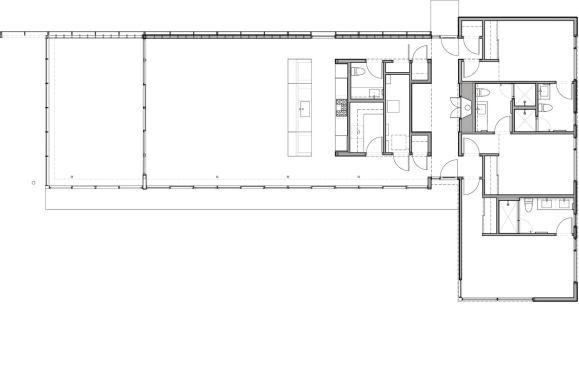 The house's floor plan.