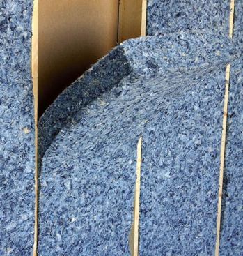 Green and sustainable products come in many forms and exist for every part of a building: inside, outside, and within the ceilings, floors, and walls. 

PRODUCT: UltraTouch

WHAT IT IS: Natural cotton-fiber insulation

ENVIRONMENTAL ASPECTS: Recycled content; no volatile organic compounds or harmful chemicals