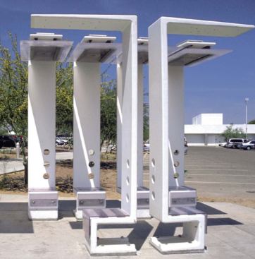 Green and sustainable products come in many forms and exist for every part of a building: inside, outside, and within the ceilings, floors, and walls. 

PRODUCT: Ductal

WHAT IT IS: Ultra high-performance concrete

ENVIRONMENTAL ASPECT: Partially manufactured from recycled industrial byproducts