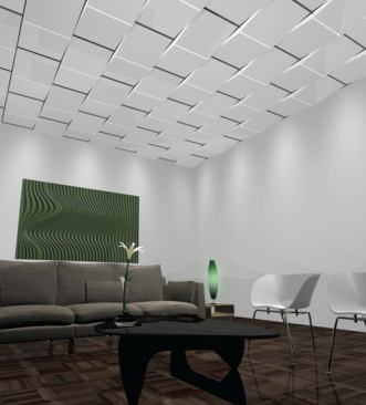 Green and sustainable products come in many forms and exist for every part of a building: inside, outside, and within the ceilings, floors, and walls.

PRODUCT: Geometrix

WHAT IT IS: Lightweight recycled metal ceramic tiles

ENVIRONMENTAL ASPECT: Contains 90 percent recycled content