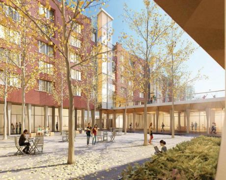 When the project is completed, the New College House by Bohlin Cywinski Jackson will be the first new housing built for the University of Pennsylvania’s College House system since its beginnings in the late 1990s. The Wilkes-Barre, Penn.–based architects’ project will cost an estimated $100 million and create 350 new beds.