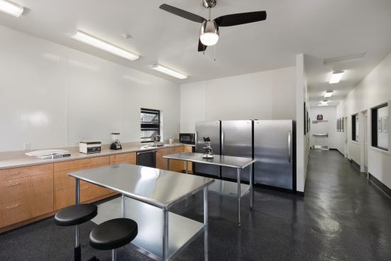 Food preparation room.