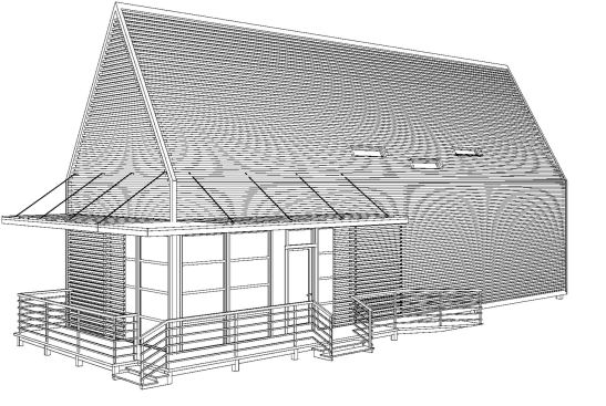 A rendering of one of the houses.