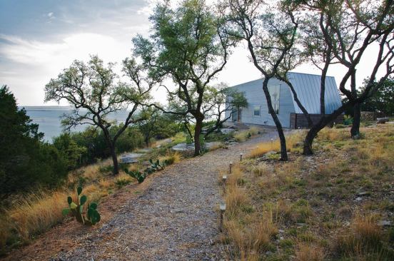 The rocky, rugged landscape directly influenced the guesthouse's design.