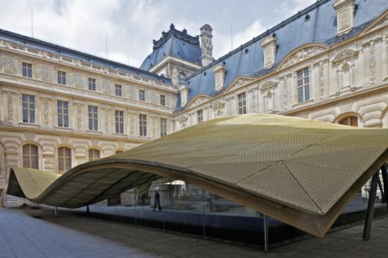 Mario Bellini and Rudy Ricciotti designed the new Islamic Art Wing in the Cour Visconti, an 18th-century courtyard and the last available building site at the Louvre. The architects were chosen for the commission in part because of how their design respected the existing architecture. 