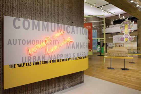 What We Learned: the exhibit installed at Yale.