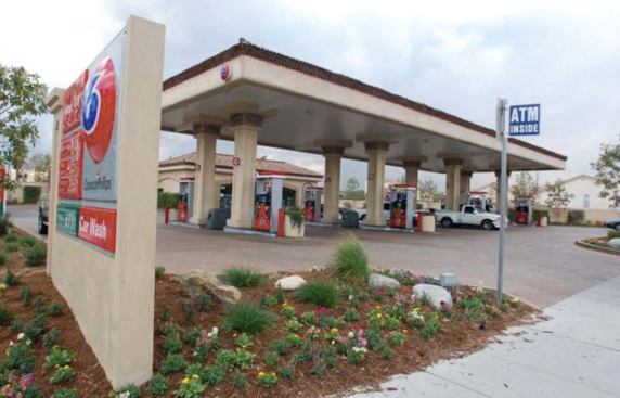 United Oil is known for the playfulness of its existing Southern California gas stations, which attract drivers-by with art and topiary.