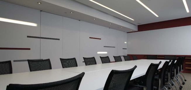 The café area serves as the central hub of the space and allows people to gather informally on their way to and from the surrounding reception area (facing page, middle), conference room, and work areas.


Eraserite dry erase/projection wallcovering - Walltalkers - www.walltalkers.com 

Available in six colors - Non-glare dry-erase film - Aluminum and hardwood accessories are available


Varia resin insets - 3Form - www.3-Form.com 

51 standard uniform colors - Made from ecoresin, a translucent sheet material containing 40 percent post-consumer material