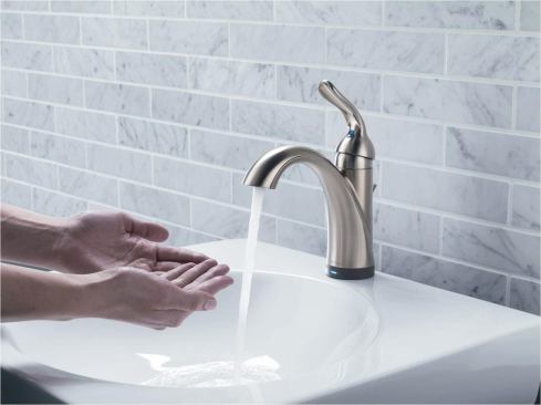Delta Faucet.

The Addison and Lahara lavatory faucets are now available with the company’s Touch2O Technology, which allows users to turn the units on or off with a touch to the spout, or with Touch2O XT, which includes touch activation as well as proximity-sensing technology. An LED light flashes when the unit is in hands-free mode and remains steady when it’s in touch mode. The faucets are WaterSense labeled and come in Brilliance stainless, chrome, or Venetian bronze finishes. 800.345.3358. www.deltafaucet.com.