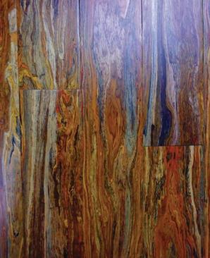 EcoTimber.



Woven Poplar flooring is made from 100% FSC-certified recycled furniture scraps kiln-dried and cold-pressed with a hardening resin, and is free of added urea formaldehyde. The tongue-and-groove planks measure 3 7/8 inches wide by 72 7/8 inches long by 9/16 inch thick. Nail- and glue-down installation is acceptable. 303.586.9420. www.ecotimber.com.