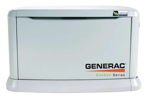 Generac.



The EcoGen 6-kW backup automatic household generator is designed for off-grid homes. The first automatic unit to be warranted for this type of application, the propane-powered generator works with existing solar or wind systems; if power dips too low, the inverter charger signals the generator to switch on. The generator has a weatherproof enclosure and features ultra-quiet operation of 52 dBA. 888.436.3722. www.generac.com.
