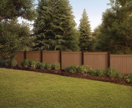 Lifetime Lumber.

 The company now offers privacy fencing and pergolas made with its composite lumber, which provides the look of wood but is resistant to rot, moisture, and termites. The material is crafted using SCS-certified 60% recycled content in the form of fly ash. Privacy fencing comes in five styles, including dog ear and shadow box, and in six colors. 877.285.4338. www.lifetimelumber.com.

