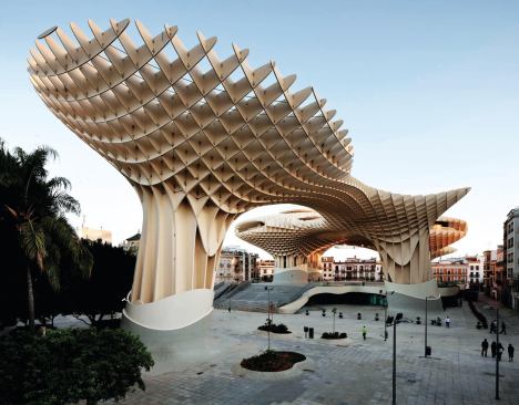 The Metropol Parasol is now the largest structure assembled with wood and glue in the world.