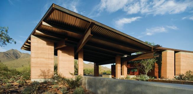 Gateway to the McDowell Sonoran Preserve

Architect: Weddle Gilmore Black Rock Studio, Scottsdale.

Completion: 2009.

Brief: $5.6 million, 8,800-s.f. LEED Platinum building minimizes the impact on the native desert by preserving an existing network of arroyos. Funded through a preservation tax passed by Scottsdale voters.