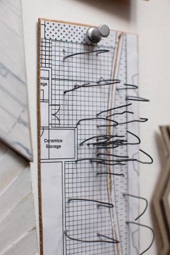 "There is a sense that work is being made," Hood says. "We make a lot of models. I still draw. Work is all around you, from mock-up to materials."