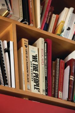 Hood acknowledges that his studio has a comfortable quality absent from many of the sleek studios of his peers.