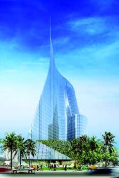 A glassy spire by Zeidler Partnership Architects