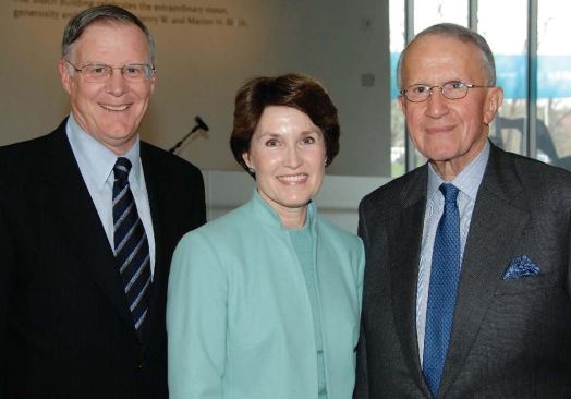 William A. and Carlene Hall of the Hall (Hallmark Cards) family, with Morton I. Sosland of Sosland Cos. 