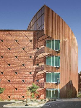 Three recent additions to the University of Arizona campus in Tucson include the 2006 Chemical Sciences Building, designed by Zimmer Gunsul Frasca Architects and delivered on the CM at Risk mode.