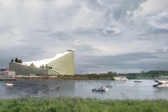 The plant will puff smoke rings that are 98 feet in diameter whenever 1 ton of fossil carbon dioxide is released.