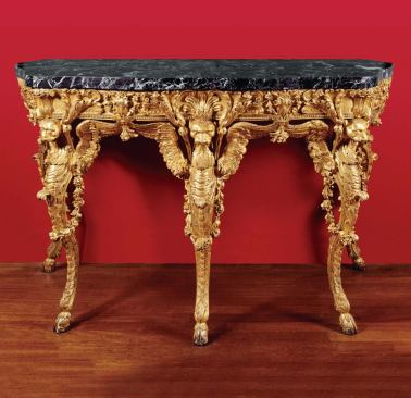 Pier table designed for Cardinal Giovanni Battista Rezzonico c.1768

Oak, limewood, marble, gilt

The Rijksmuseum, Amsterdam