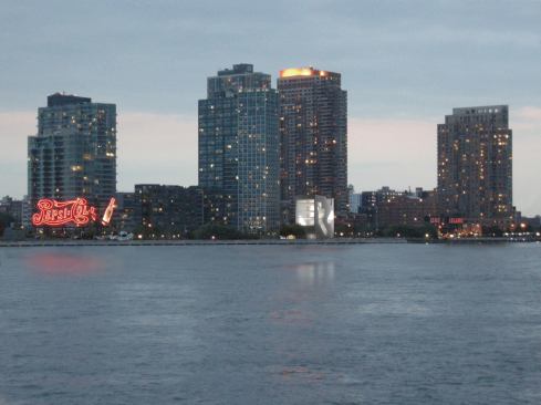 View from across the river.