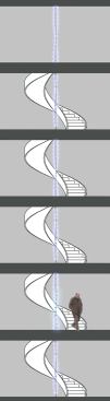 Threading through the stair's 6-foot-wide, six-story-high opening, the light fixture will be activated by movement or temperature sensors.