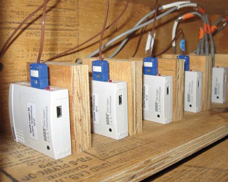 On all projects, sensors like those at the Yale Sculpture Building and Gallery are installed to closely monitor temperature conditions.