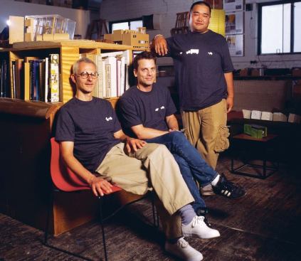 The LOOM design team includes Ralph Nelson, Dan Clark, and Don Vu (left to right).
