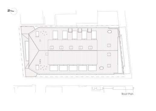 The project's roof plan.