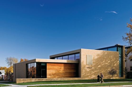 B'nai Israel SynagogueRochester, Minn.



HGA

 The 15,000-square-foot Bnai Israel Synagogue, near the Mayo Clinic, has a 150-seat sanctuary based on a broad-house plan. The program also includes classrooms, a social hall, a library, offices, and a catering kitchen.