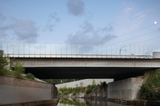 View from the river below.