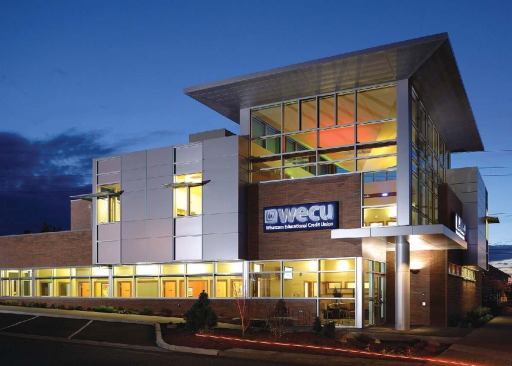 WHATCOM EDUCATIONAL CREDIT UNION LOAN CENTER

Architect: Zervas Group Architects, Bellingham

Developer: Whatcom Educational Credit Union, Bellingham

Completed: 2007

Cost: $3.2 million

LEED Gold certification for the 9,000-square-foot building is pending and would make the center Whatcom County's first building to achieve the standard.