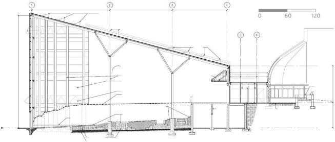 IKM Architects carefully choreographed the visitor experience. You enter at a high point, where mountain rain forest plants are positioned, then descend along a winding path through lowland ecosystems. Comfort for people and plants was also a high priority. An array of localized controls create microclimates for particular families of plants without wasting energy.