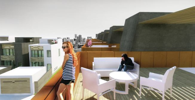 A rendering for Framework at Sloan's Lake in Denver, a 22-unit residential project. 