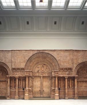 The anchor of the Carnegie’s collection is a massive cast (above center) of the western façade of the 12th century abbey church at St. Gilles, in Gard, France. 