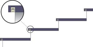 LIGHTING DETAIL AT STEP TREAD