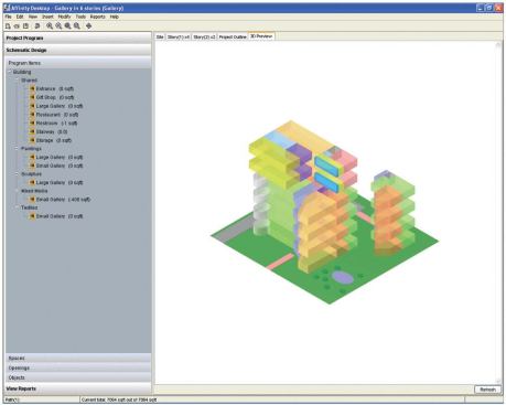 Affinity allows users to work in three formats, including 3-D. The software tracks program data across all three simultaneously.