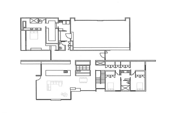 The home's floor plan.