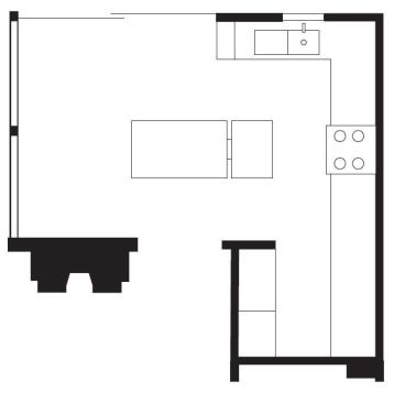 The floor plan.